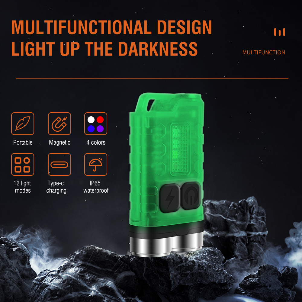 V3 EDC Flashlight Mini Keychai - Camping Cooking Fish review and price