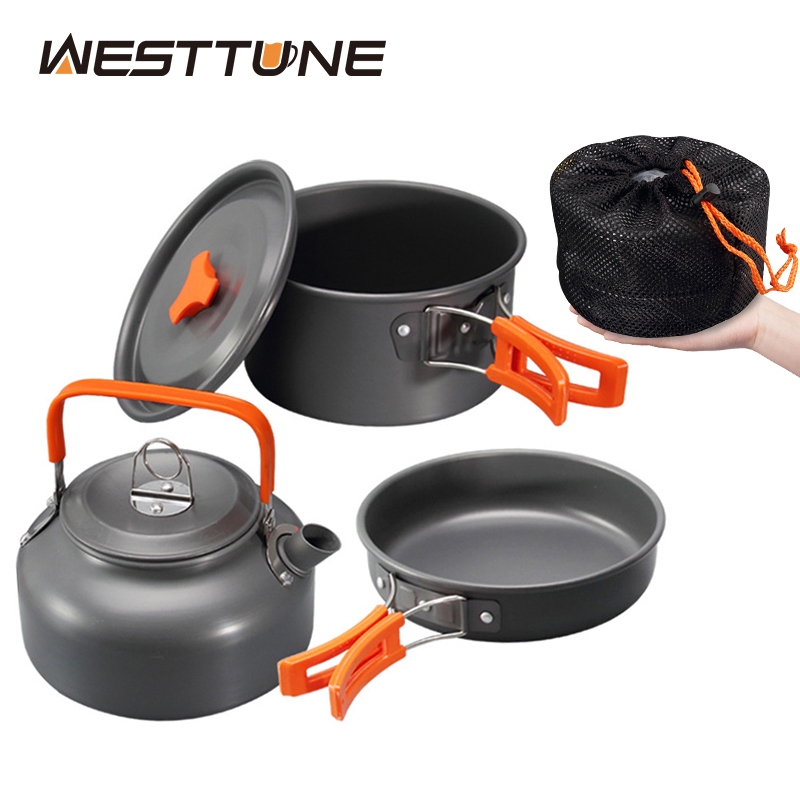 WESTTUNE Camping Cookware Kit  - Camping Cooking Pots And Pans Set review and price