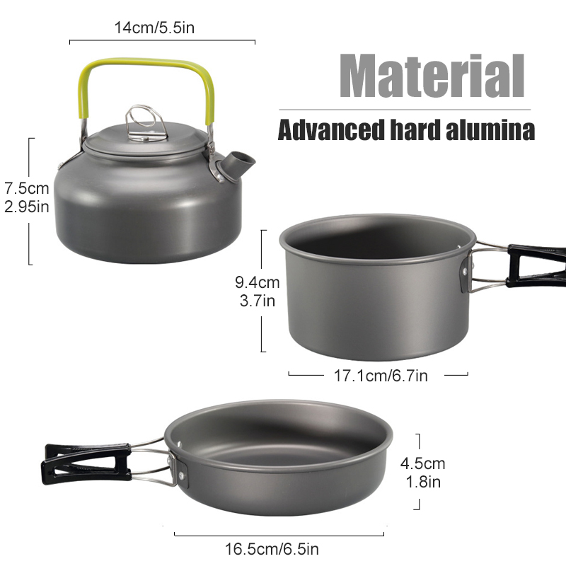 WESTTUNE Camping Cookware Kit  - Camping Cooking Pots And Pans Set review and price