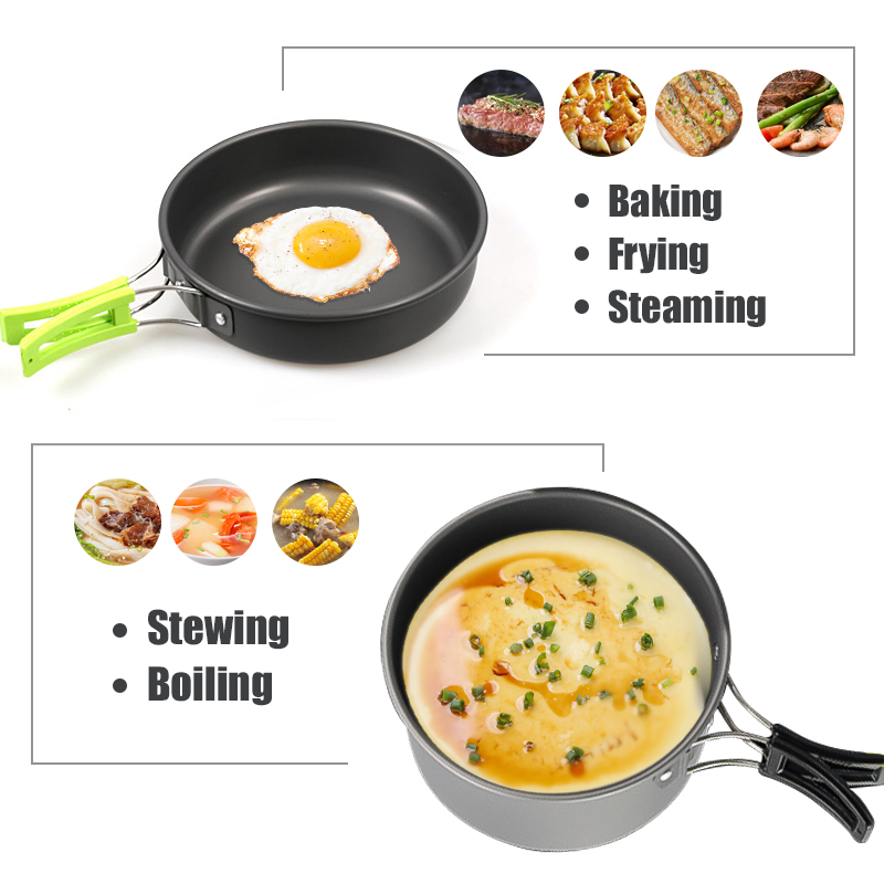 WESTTUNE Camping Cookware Kit  - Camping Cooking Pots And Pans Set review and price