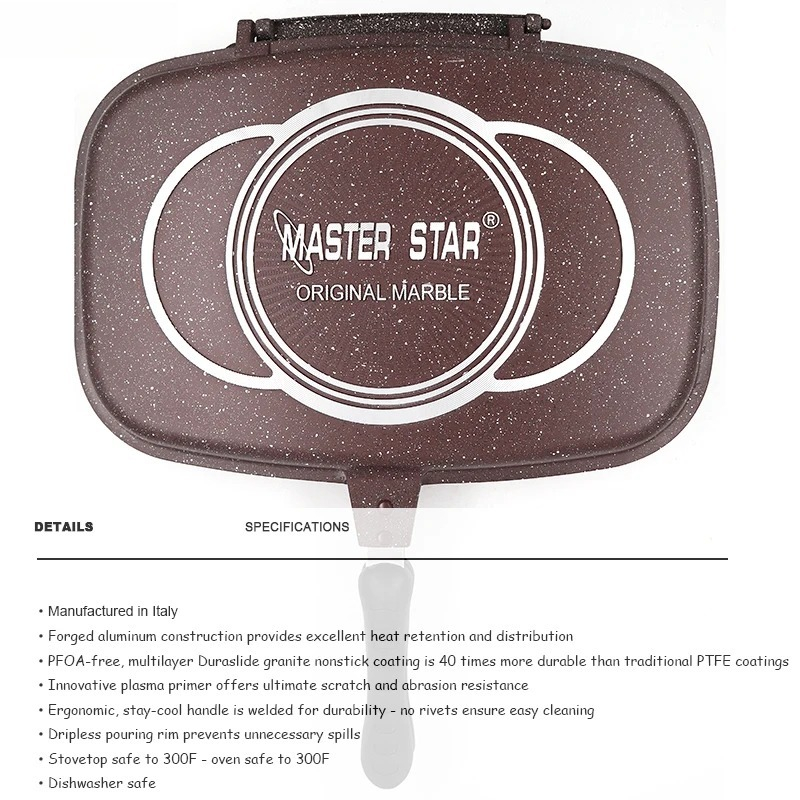 Double Sided Fry Pan, Die-Cast - Camping Cooking Without Gas review and price