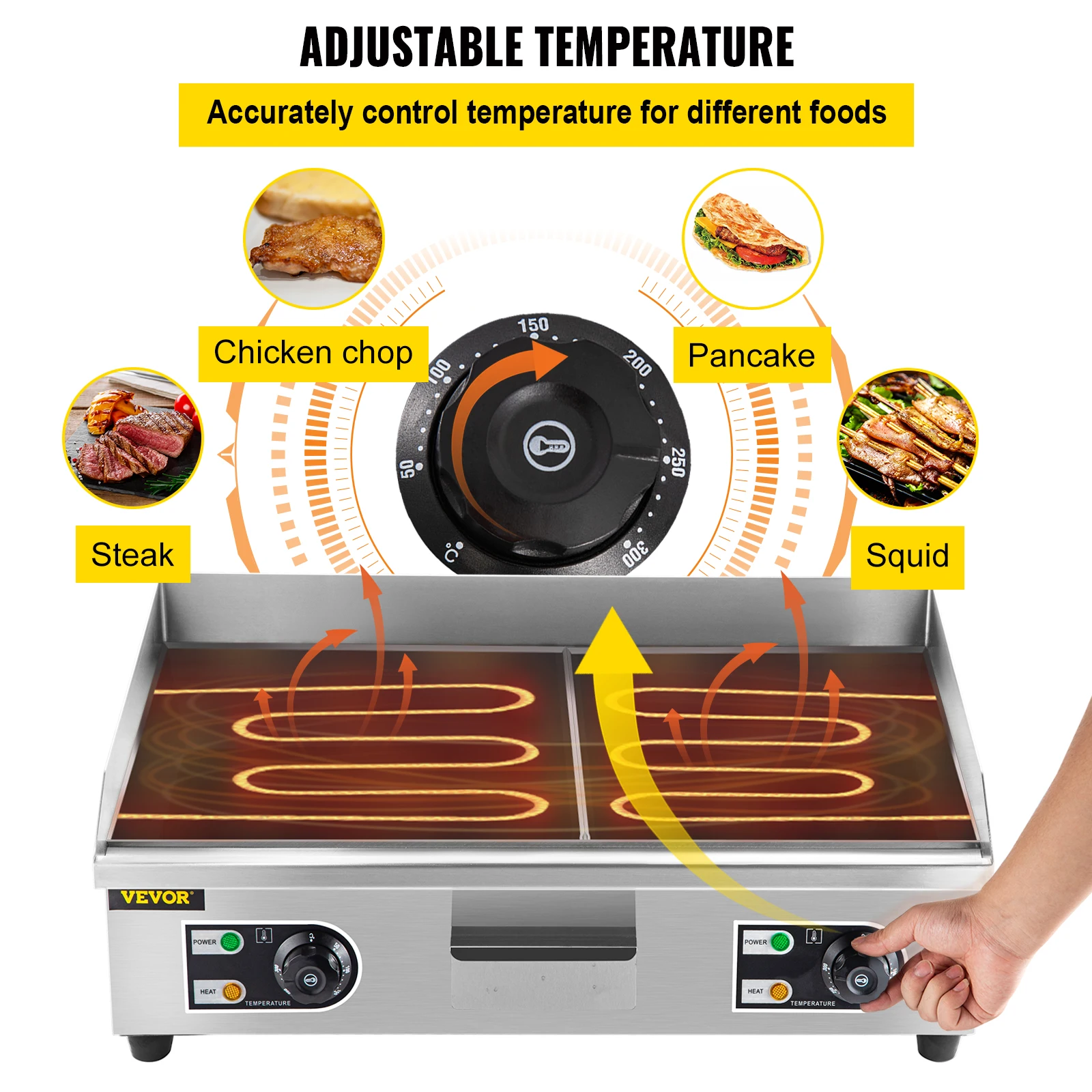 Electric Countertop Griddle wi - Camping Cooking Flat Top review and price
