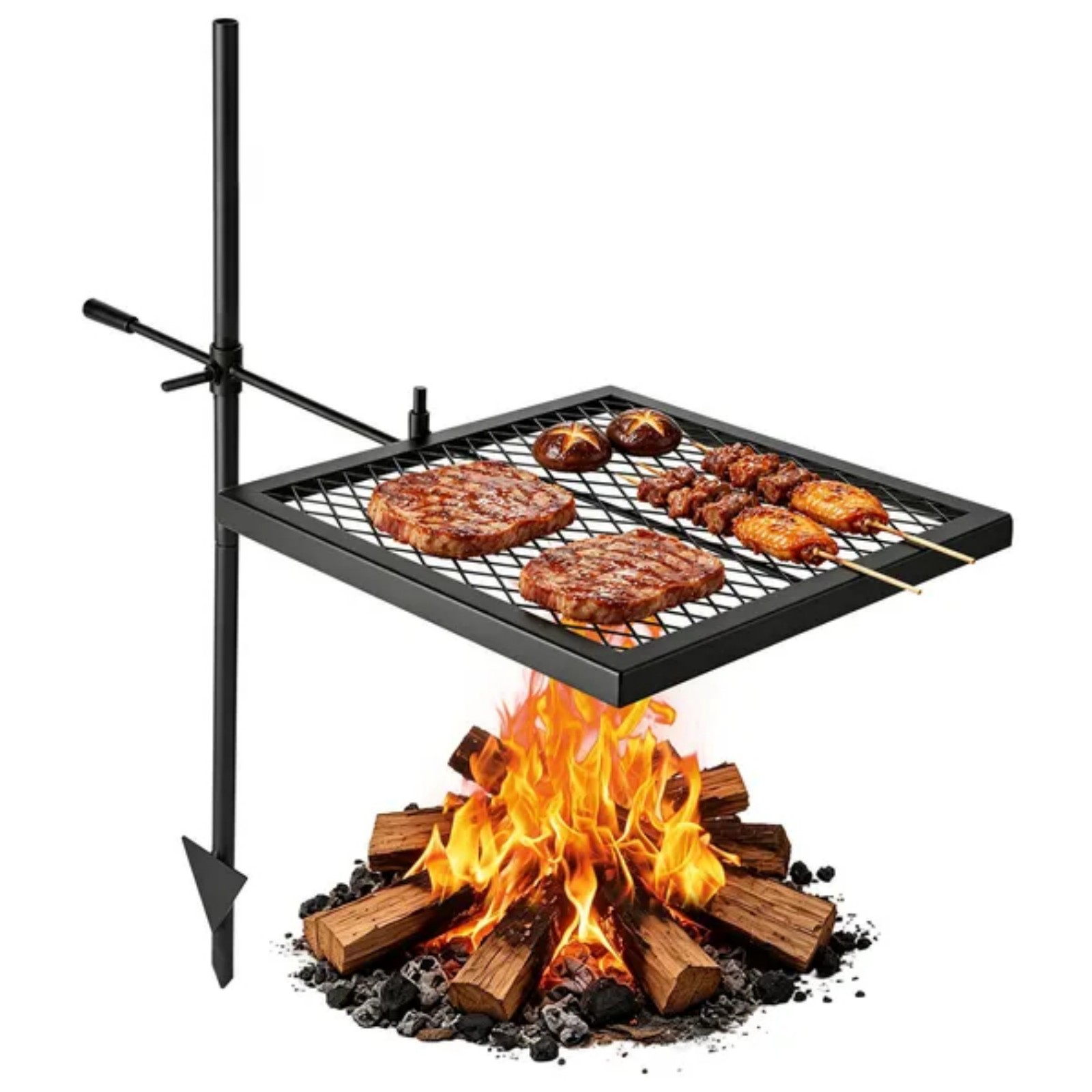 Heavy Duty Swivel Campfire Gri - Camping Cooking Over Fire review and price