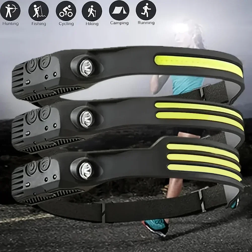 LED Sensor Headlamp Built-in B - Camping Cooking Fish review and price