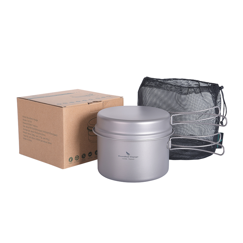 Boundless Voyage Titanium Pot  - Camping Cooking Pots And Pans Set review and price