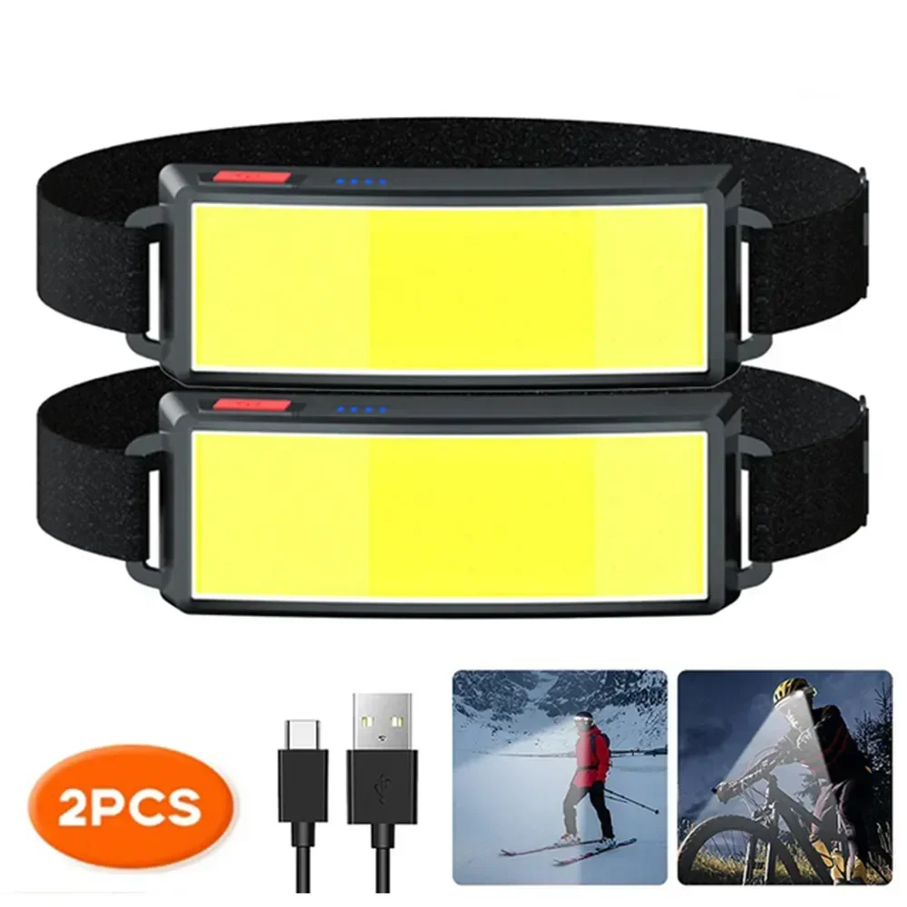 COB Portable LED Headlights Ou - Camping Cooking Fish review and price