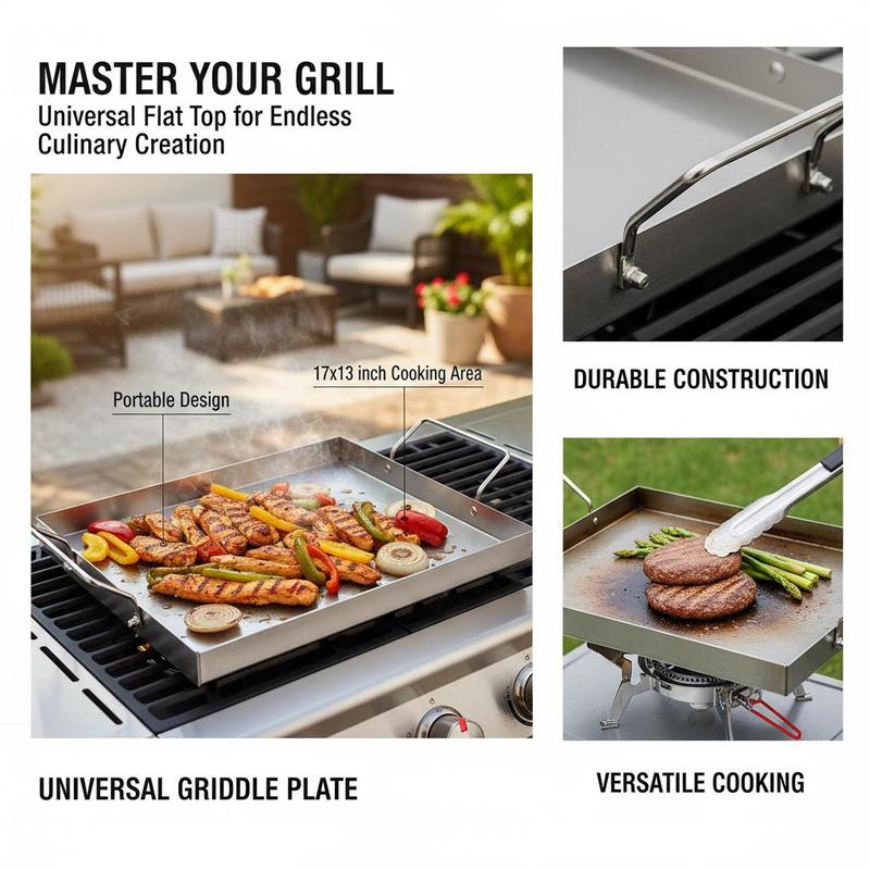 Rectangular Flat Top Plate 17x - Camping Cooking Flat Top review and price
