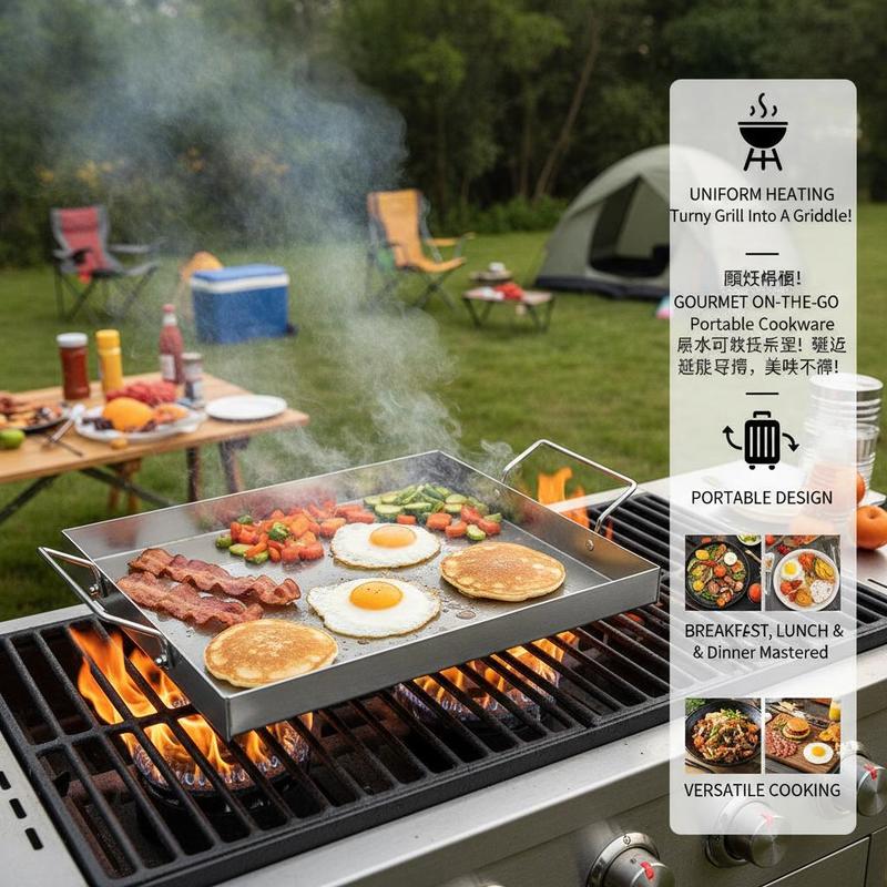 Rectangular Flat Top Plate 17x - Camping Cooking Flat Top review and price