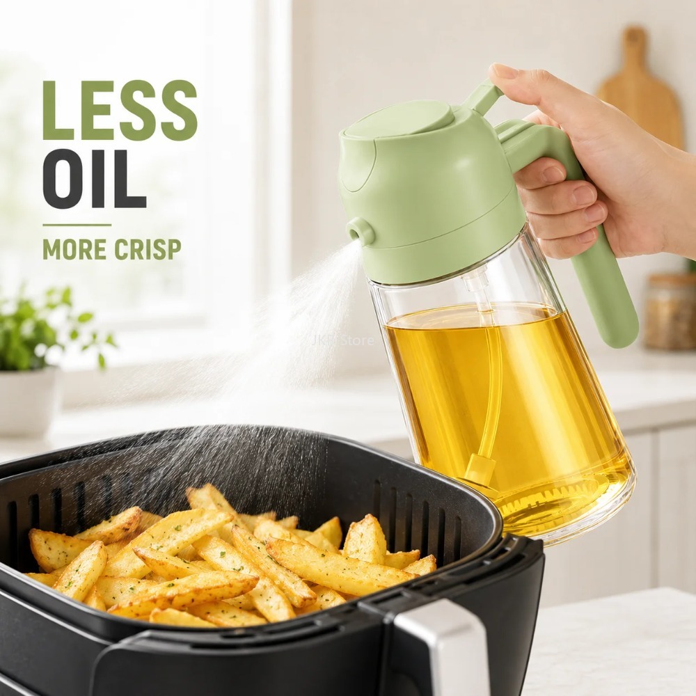 2 in 1 Olive Oil Sprayer Dispe - Camping Cooking Oil review and price