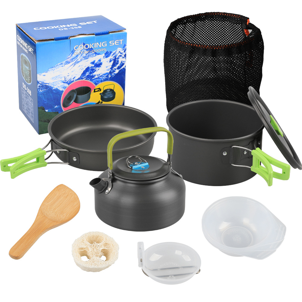 Camping Cooking Pot Pan Kettle - Camping Cooking Set Ds 308 review and price
