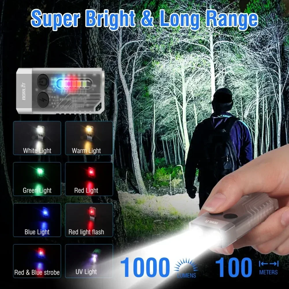 BORUiT V10 Keychain UV LED EDC - Camping Cooking Fish review and price