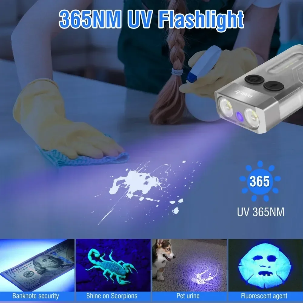 BORUiT V10 Keychain UV LED EDC - Camping Cooking Fish review and price