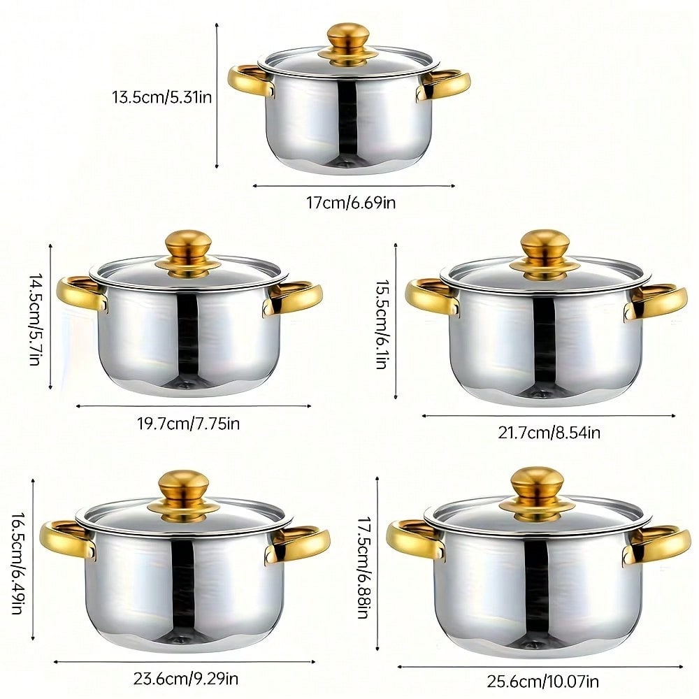 Stainless Steel Pot Set Modern - Camping Cooking Pan Set review and price