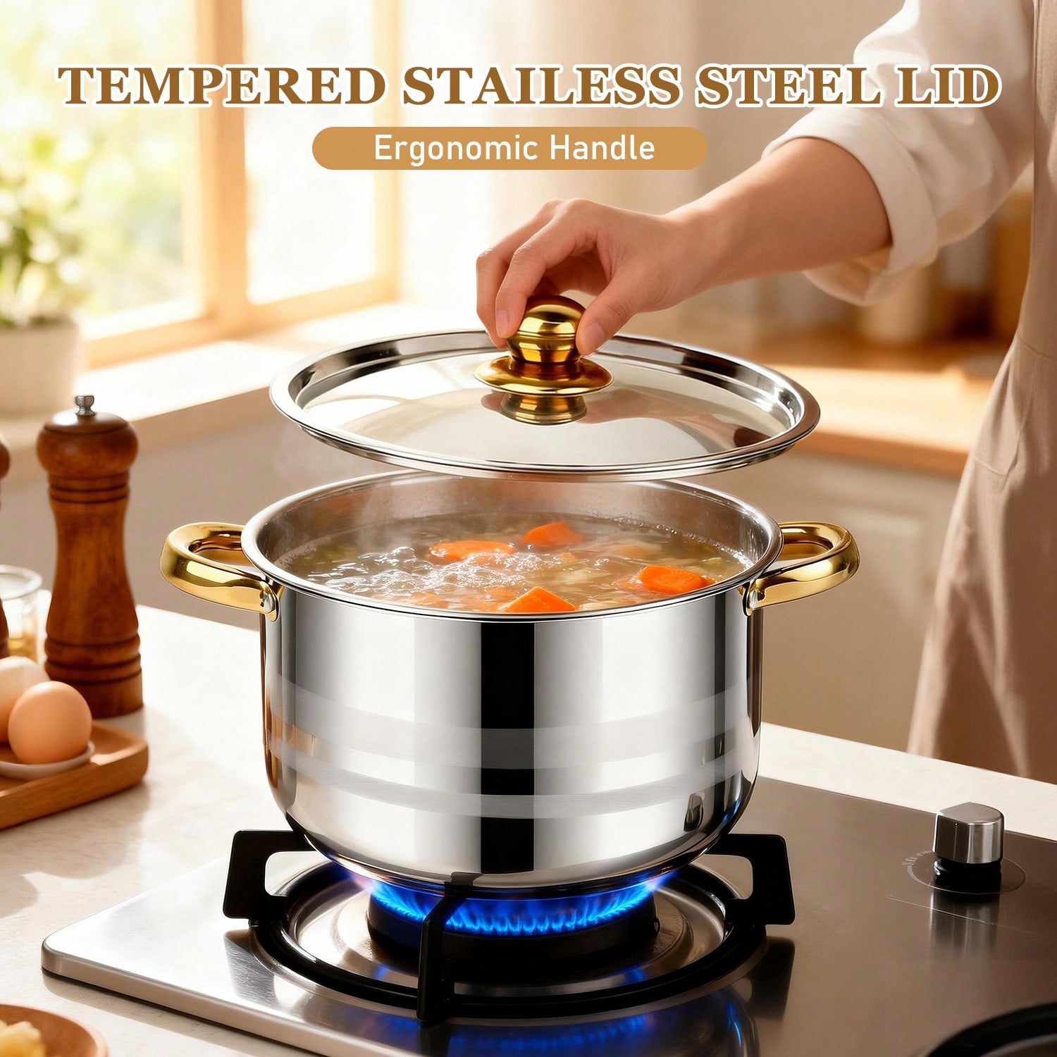 Stainless Steel Pot Set Modern - Camping Cooking Pan Set review and price