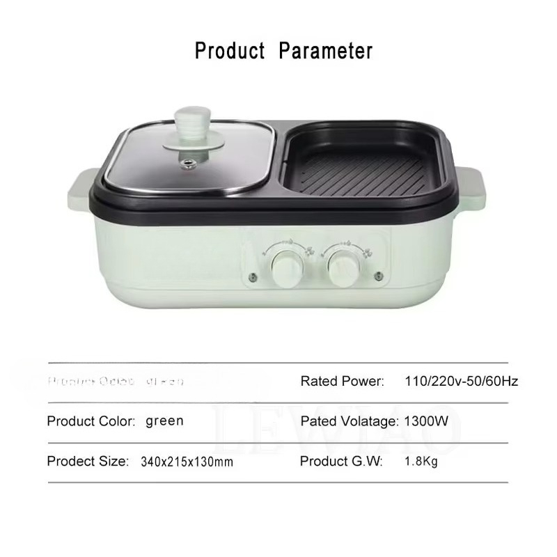 Non-stick barbecue hot pot mul - Camping Cooking Electric review and price