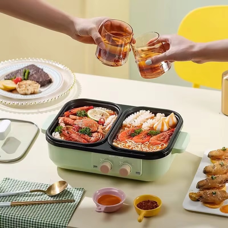 Non-stick barbecue hot pot mul - Camping Cooking Electric review and price