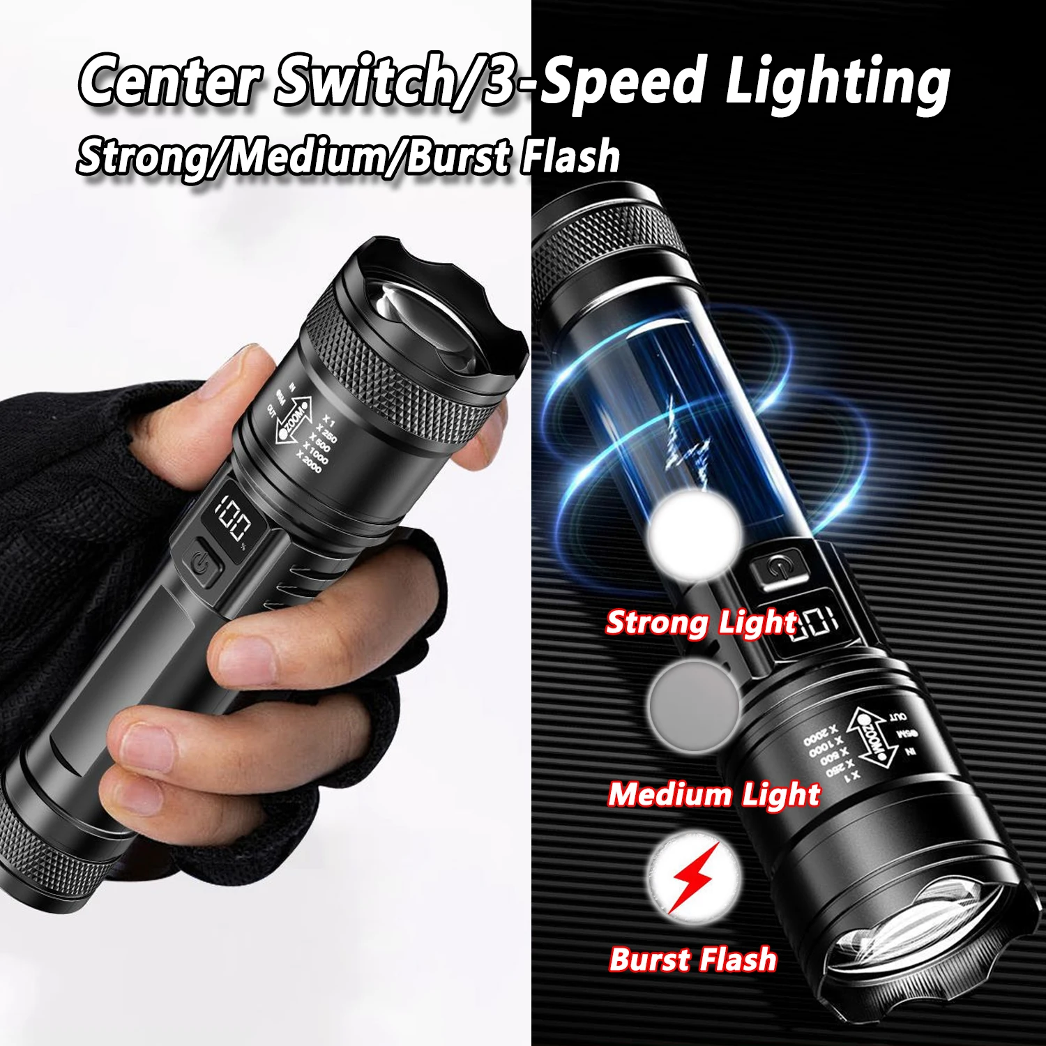 Ultra Bright LED Flashlight 20 - Camping Cooking Fish review and price