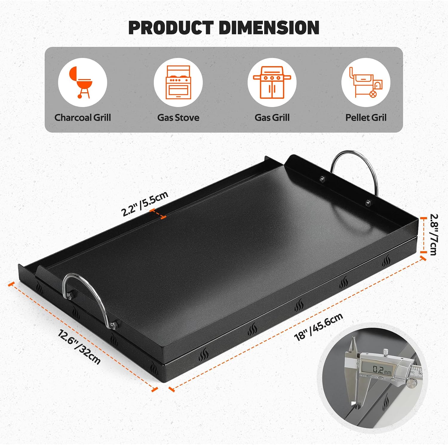 Universal BBQ Griddle Flat Top - Camping Cooking Flat Top review and price