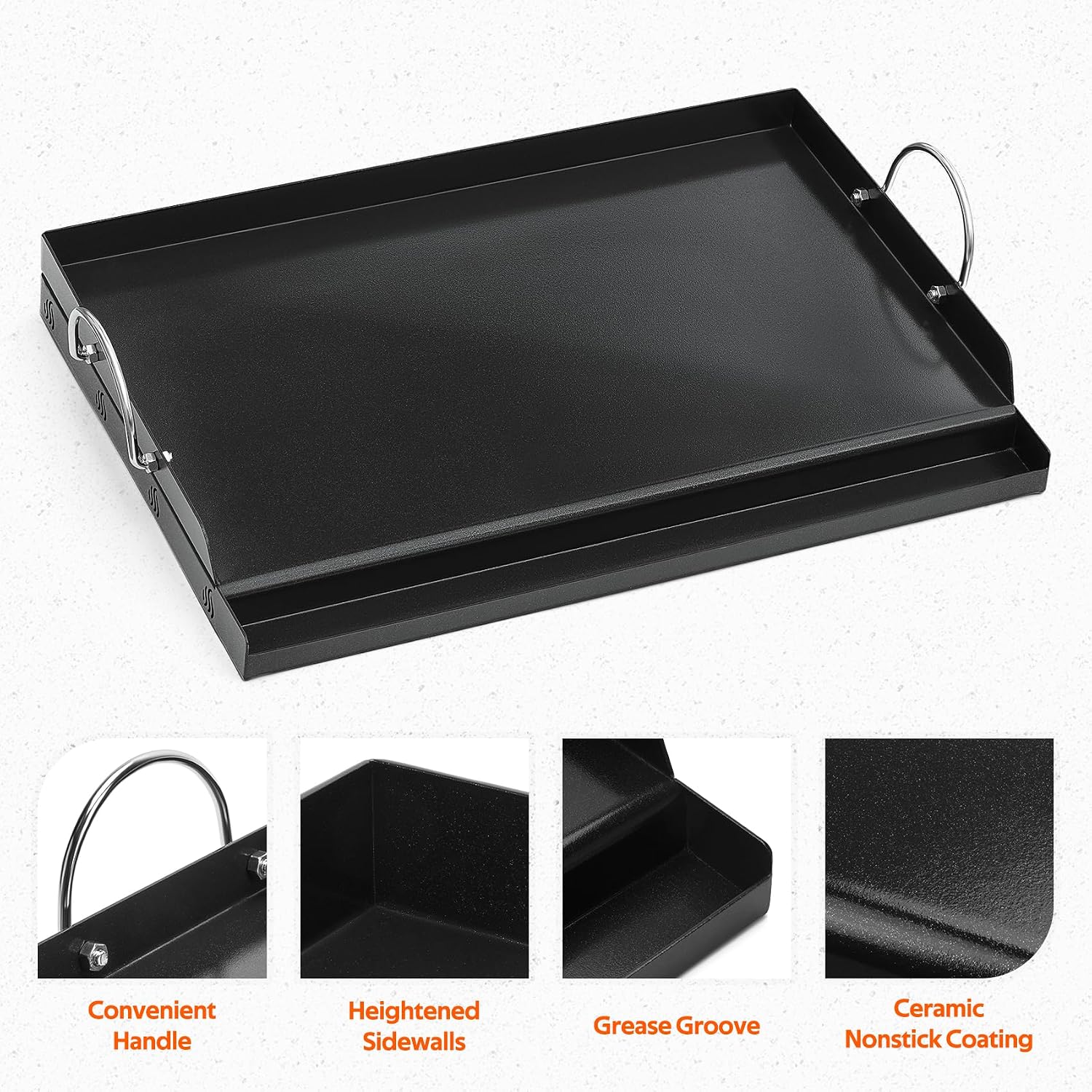 Universal BBQ Griddle Flat Top - Camping Cooking Flat Top review and price