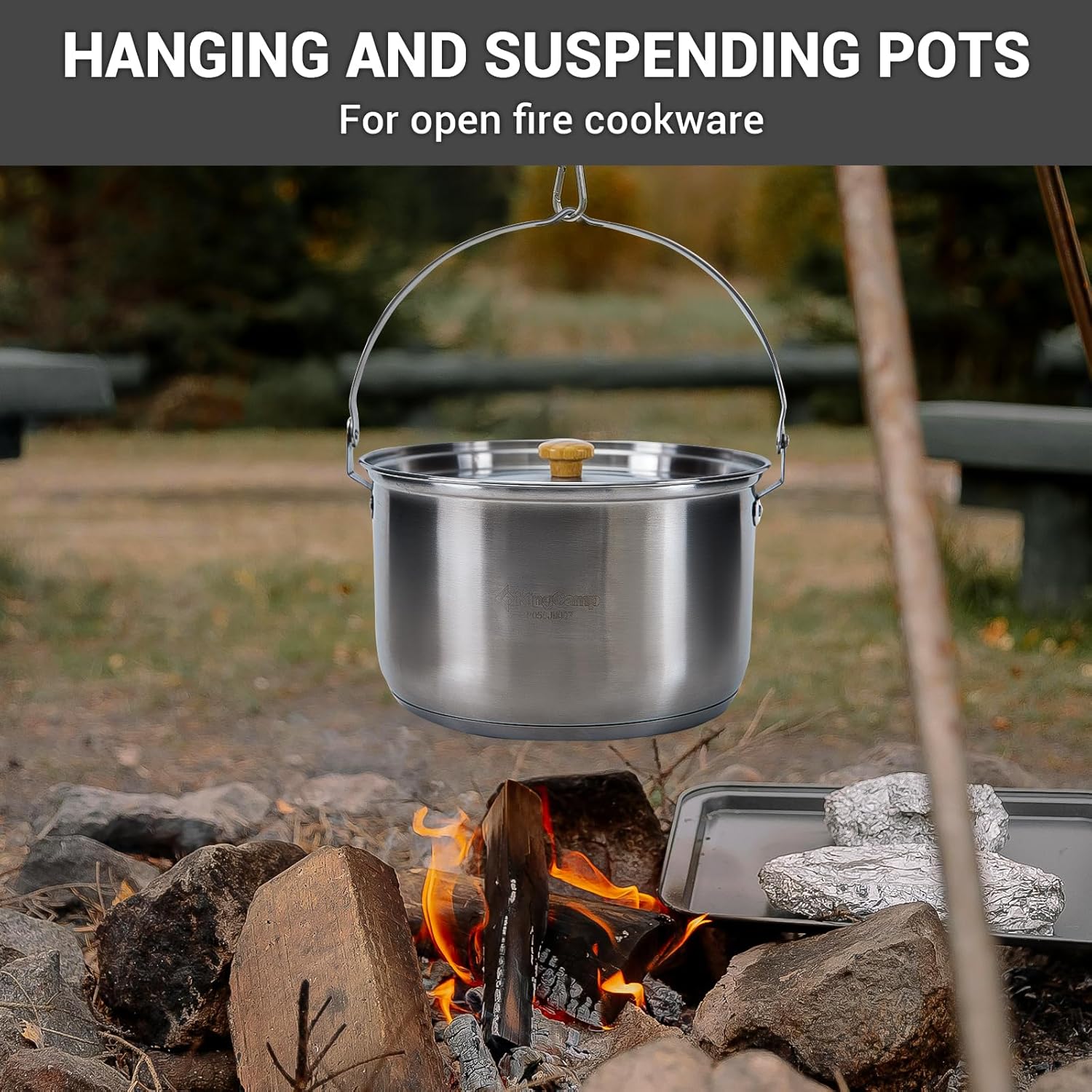 304 Stainless Steel Camping Co - Camping Cooking Pots And Pans Set review and price