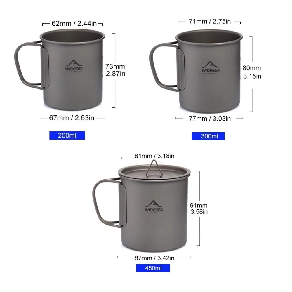 Widesea Camping Mug Titanium C - Camping Cooking Set Jetboil review and price