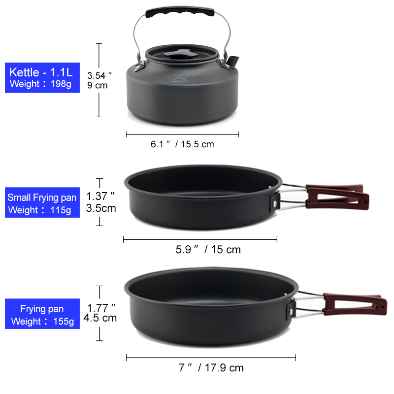 Widesea Camping Cookware Set O - Camping Cooking Set Jetboil review and price