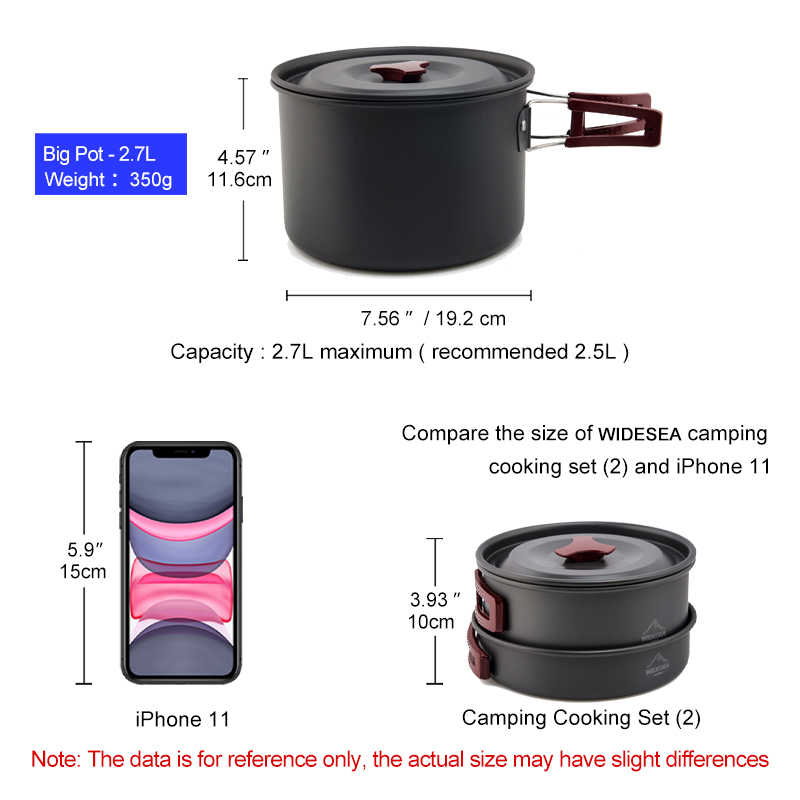 Widesea Camping Cookware Set O - Camping Cooking Set Jetboil review and price