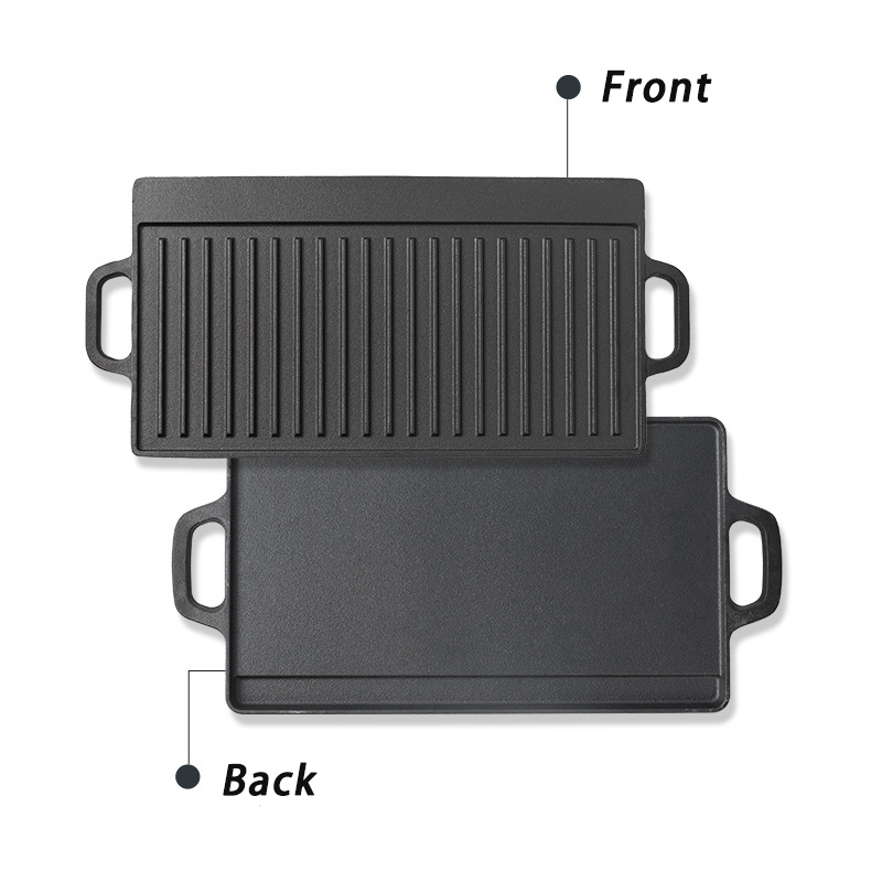 Double Sided Cast Iron Grill P - Camping Cooking Flat Top review and price