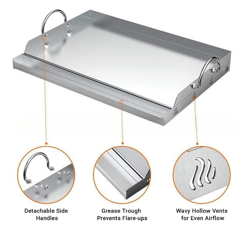 Stainless Steel Griddle BBQ To - Camping Cooking Flat Top review and price