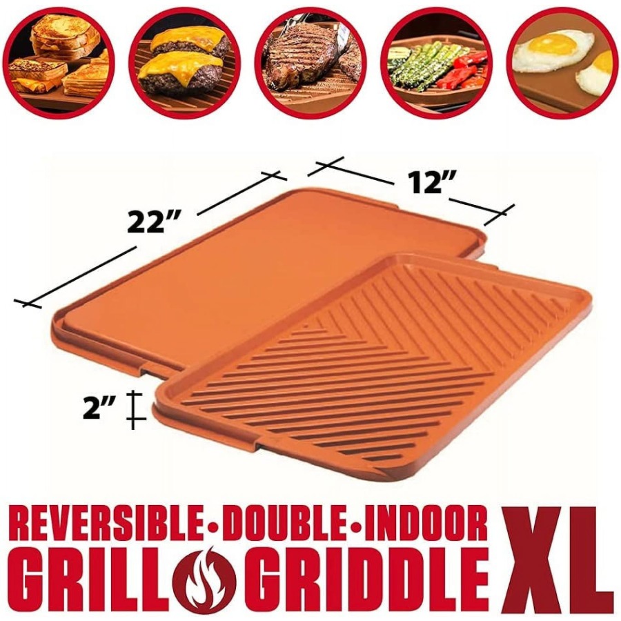 XL Grill Griddle Pan 22