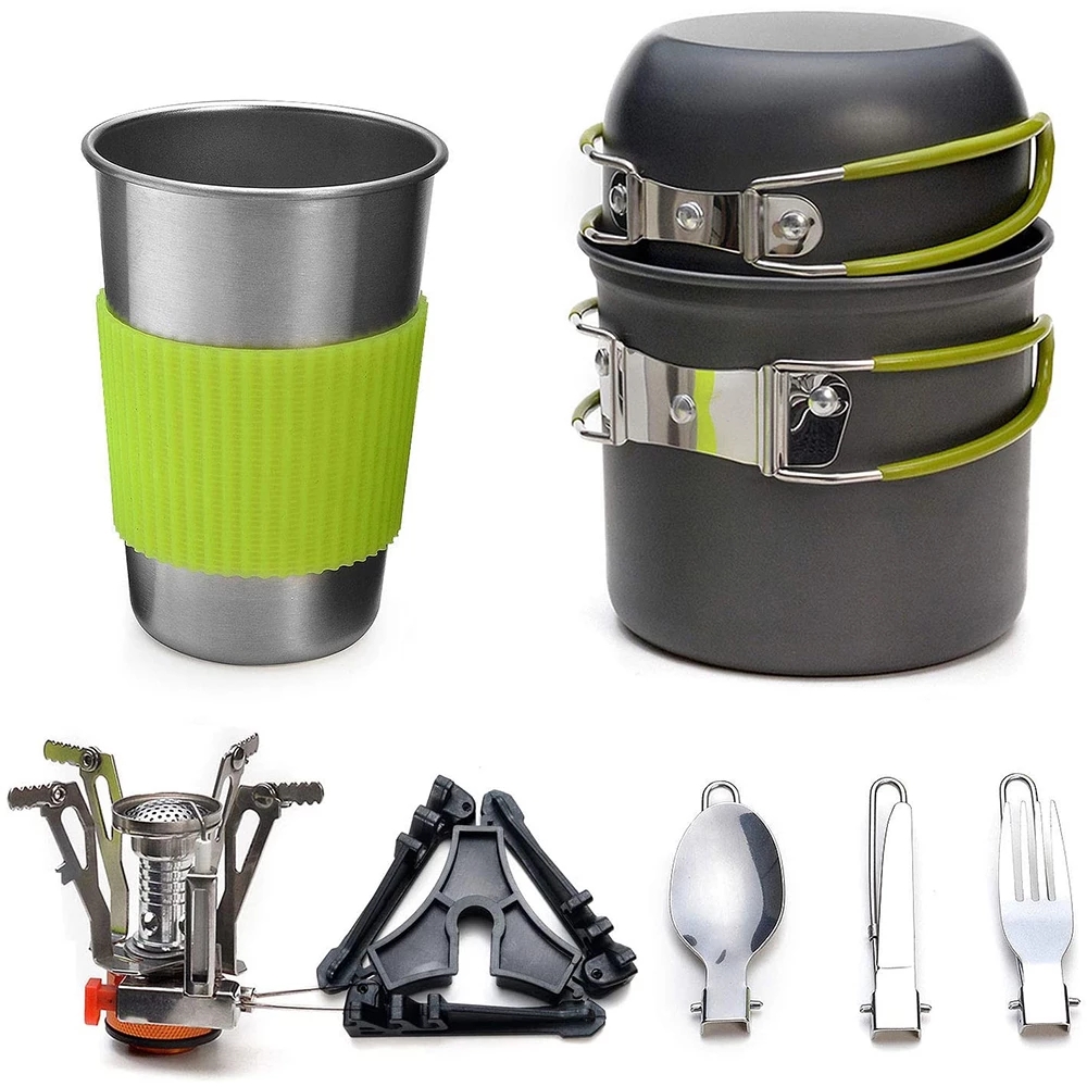 Camping Cookware Kit with Stov - Camping Cooking Gear Set review and price